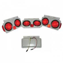 Techspan 700032 - LMP TRLR RED W/MOD HSG ROADSIDE MTL