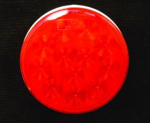 Techspan 735235 - LED LMP SLD RED S/T/T ROUND 4Inch 12-DIODES