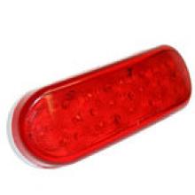 Techspan 735312 - LED LMP SLD S/T/T RED OVAL 13-DIODES