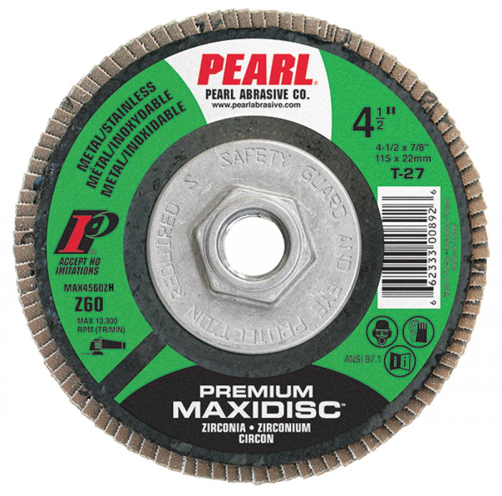 5 x 5/8-11 Premium Zirconia Maxidisc™Type 27 Shape Flap Disc