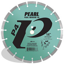 Pearl Abrasive Co. LW1812CP - 18 x .125 x 1 Pearl P4™ Concrete & Masonry Segmented Blade, 15mm Rim
