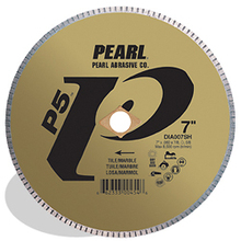 Pearl Abrasive Co. DIA045SH - 4-1/2 x .040 x 7/8, 5/8 Pearl P5™ Tile & Marble Blade, 5mm Rim