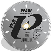 Pearl Abrasive Co. DIA7GRTE4 - 7 x .090 x 7/8, 20mm, 5/8 Pearl P3™ Tile & Stone Blade, 8mm Rim