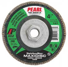 Pearl Abrasive Co. 1214 - 5 x 5/8-11 Stainlessmax™ Special Coat Zr Maxidisc™Type 27 Shape Flap Disc