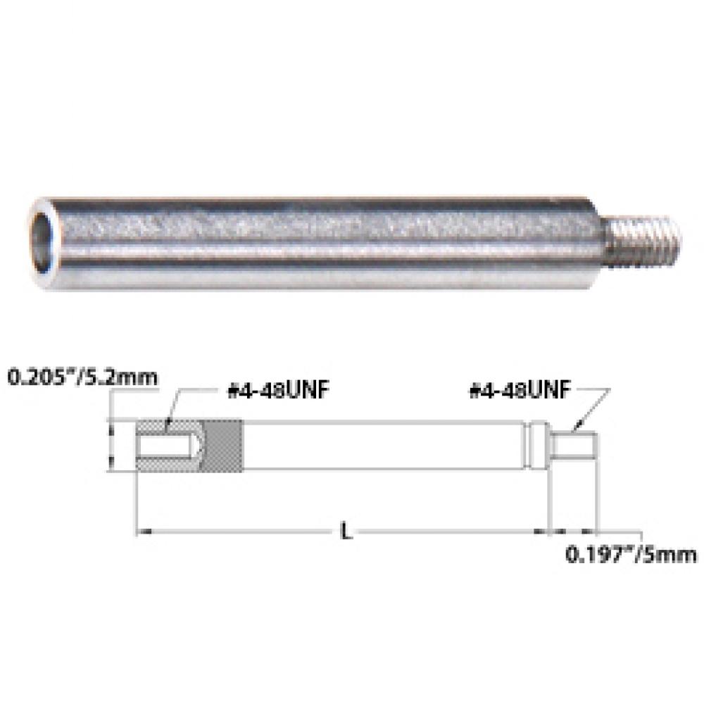 EXTENSION RODS STEEL 2IN 4-48UNF FOR INCH DIAL INDICATORS