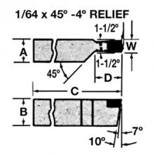 KAR Industrial Inc. 313314 - BRAZED TOOL CTR33 C5
