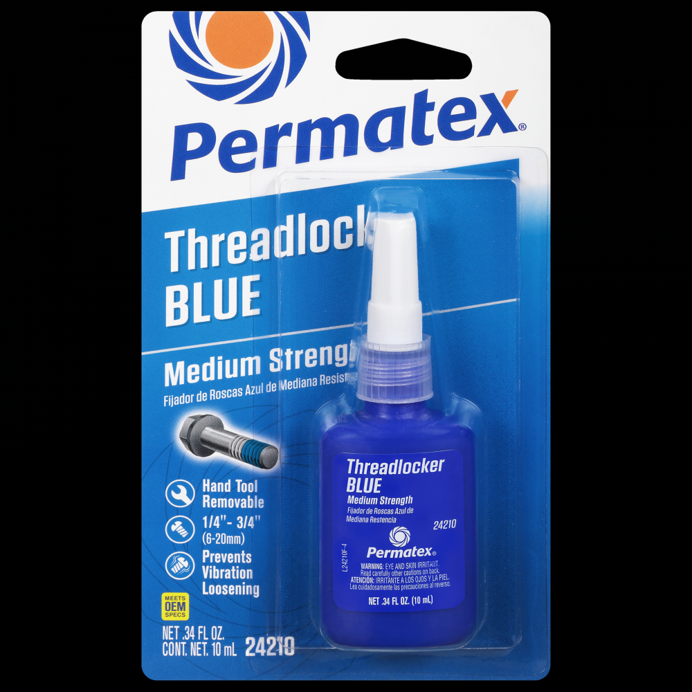 Permatex® Blue Medium Strength 242 Threadlocker, 10mL Bottle