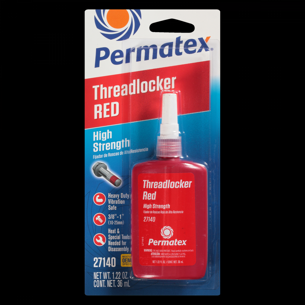 Permatex® Red High Strength 271 Threadlocker, 36mL Bottle