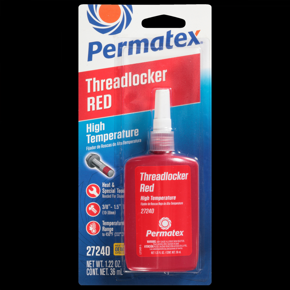 Permatex® Red High Temperature 272 Threadlocker, 36mL Bottle