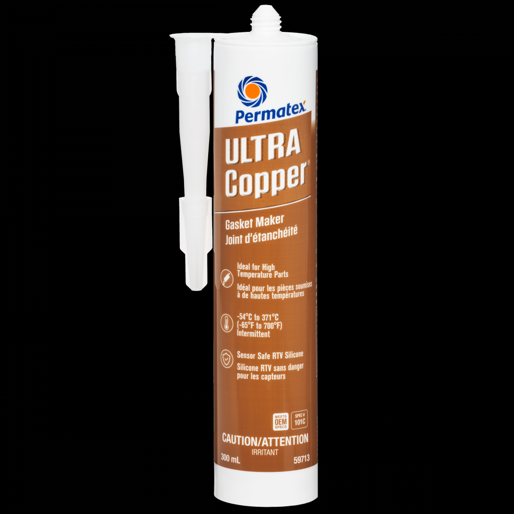 Permatex® Ultra Copper® High Temperature Gasket Maker 101C, 300mL Cartridge