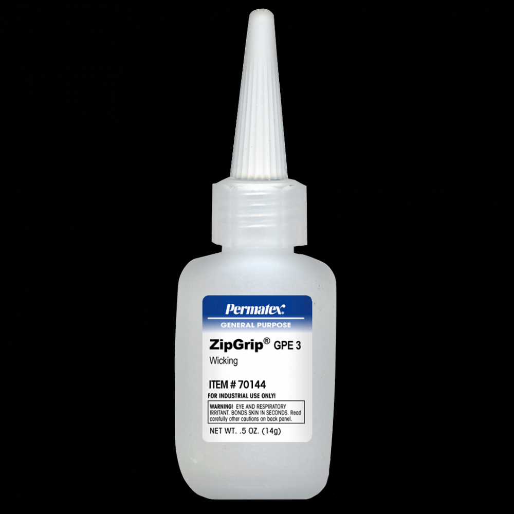 Permatex® Zip Grip® Instant Adhesive, Small Gap, GPE 3, 14g Bottle