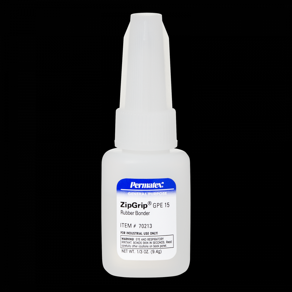 Permatex® Zip Grip® Instant Adhesive, Rubber Bonding, GPE 15, 9.4g Bottle