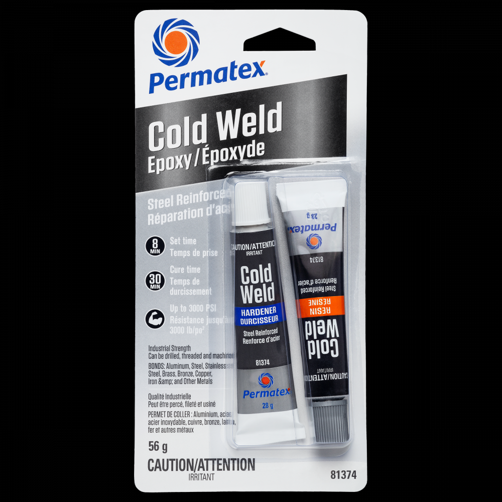 Permatex® Cold Weld Steel Reinforced Epoxy, 2x28g Tube