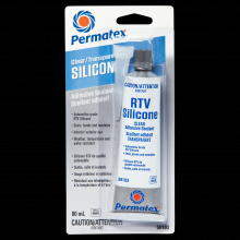 Permatex 59103 - Permatex® Clear RTV Silicone Sealant 66BR, 80mL Tube