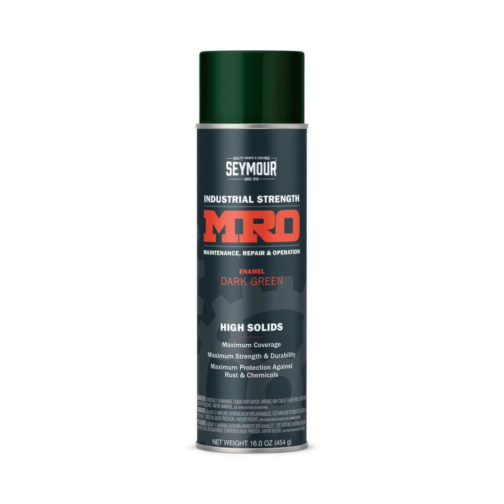 620-1449 Seymour Industrial MRO High Solid Enamel Spray Paint, Dark Green (16 oz.)
