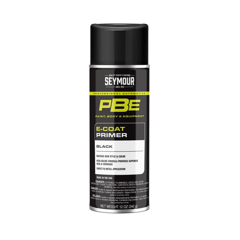 PBE E-Coats Primer Spray Paint, Black (12 oz.)