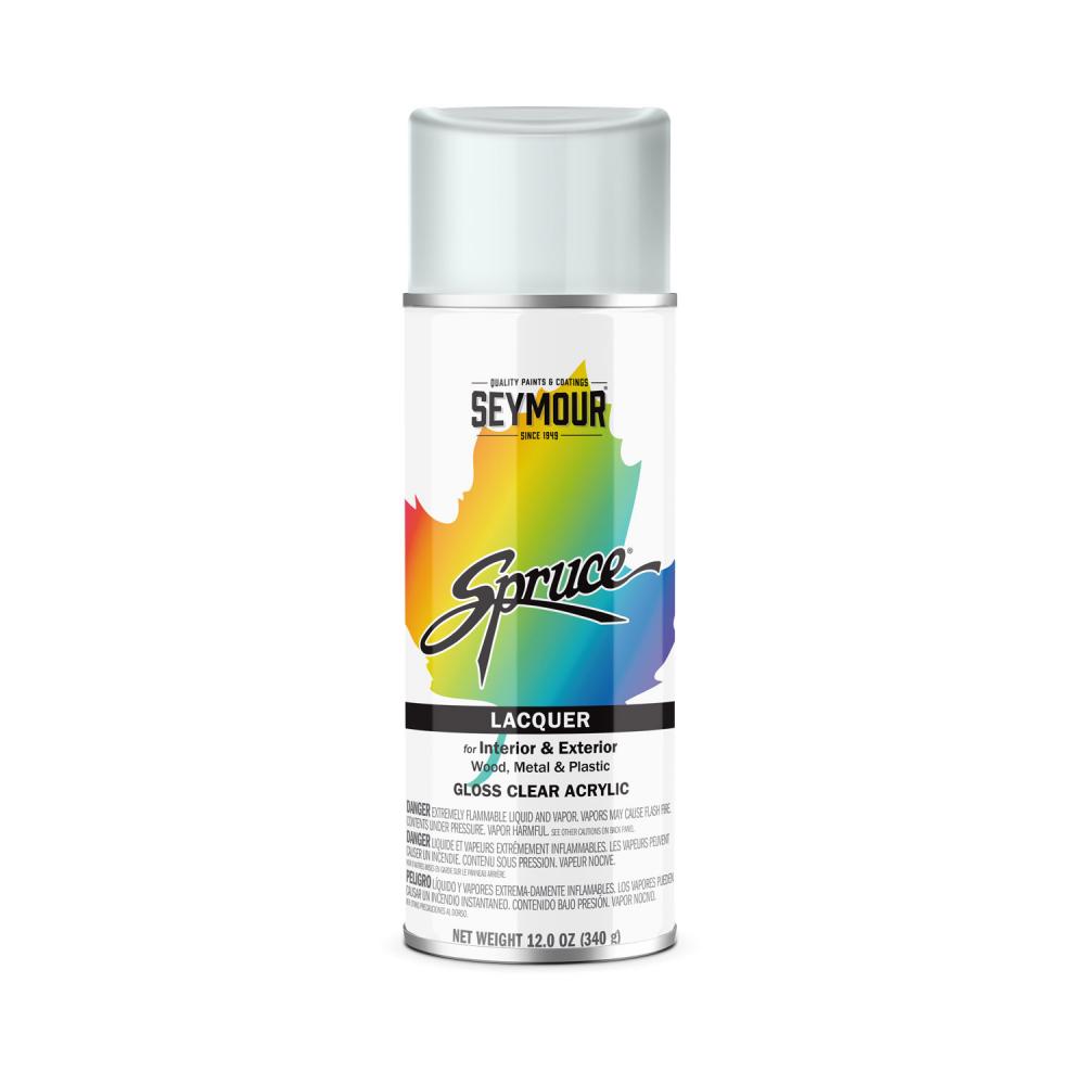 Spruce Lacquer Spray Paint, Gloss Clear (12 oz.)