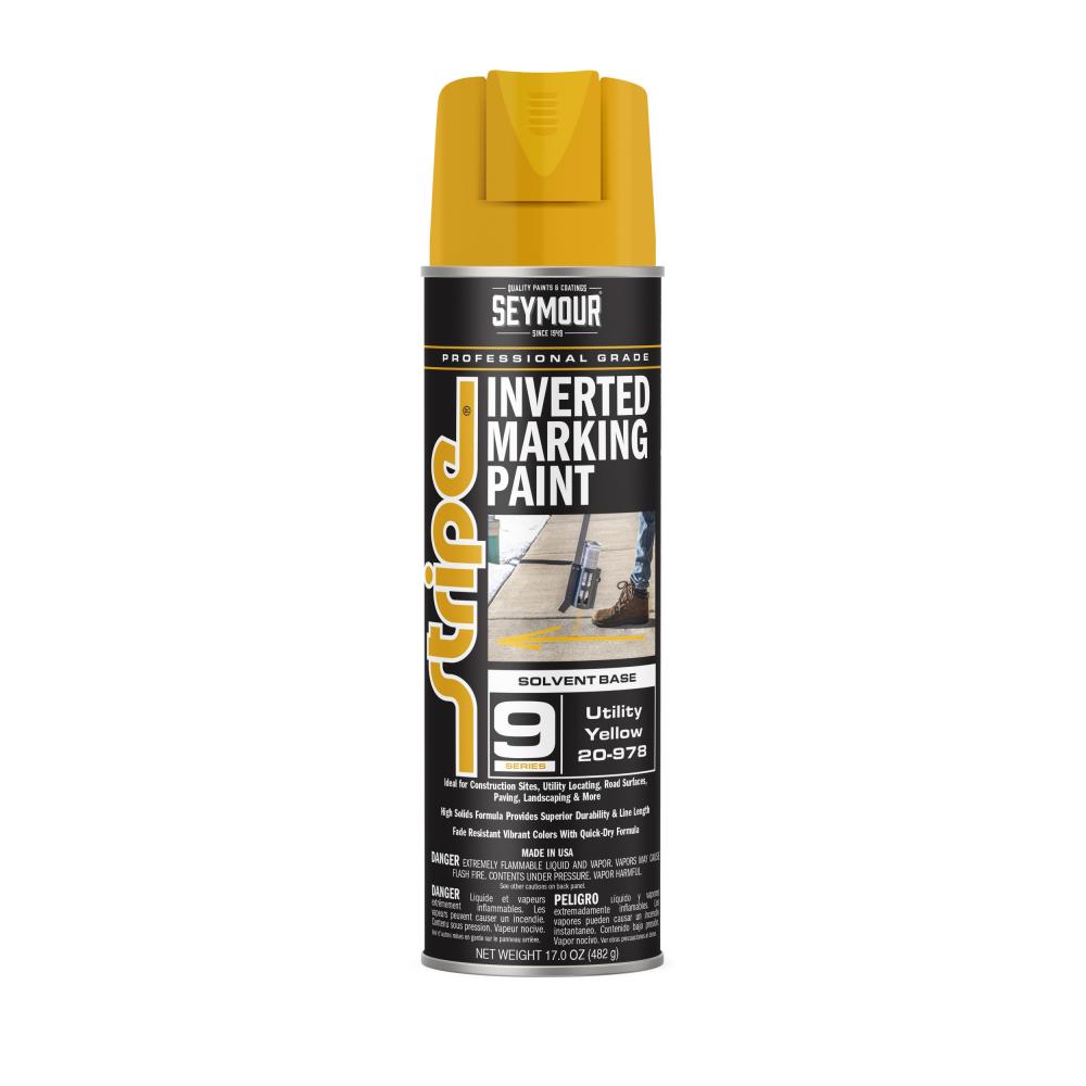 20-978 Seymour 20 oz. Stripe Solventbase, Utility Yellow (17 oz.)