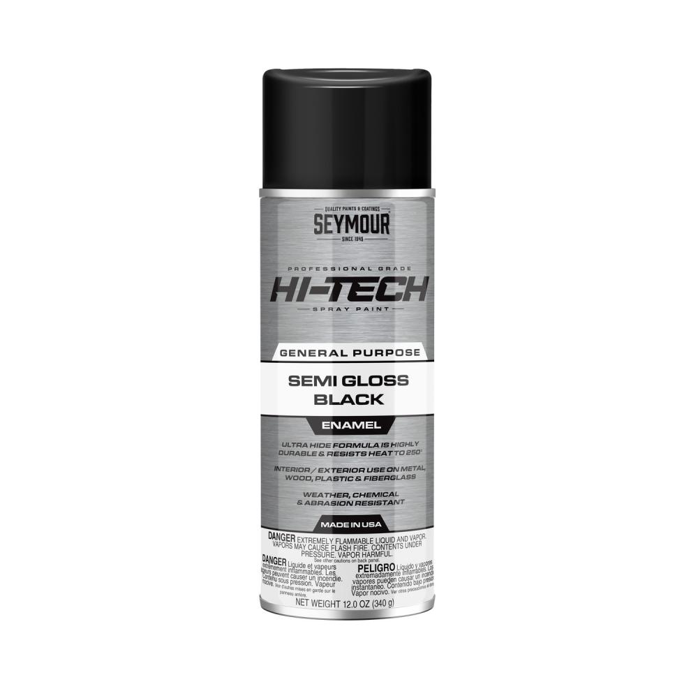 Hi-Tech General Purpose Enamel, Semi-Gloss Black (12 oz)