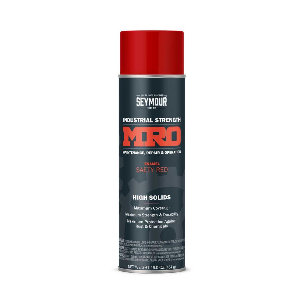 620-1423 Seymour Industrial MRO High Solid Enamel Spray Paint, Safety Red (16 oz.)