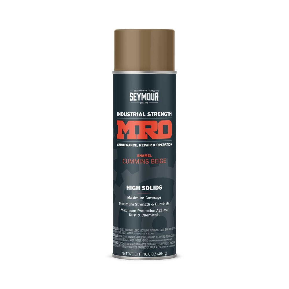 620-1447 Seymour Industrial MRO High Solid Enamel Spray Paint, Cummins Beige (16 oz.)