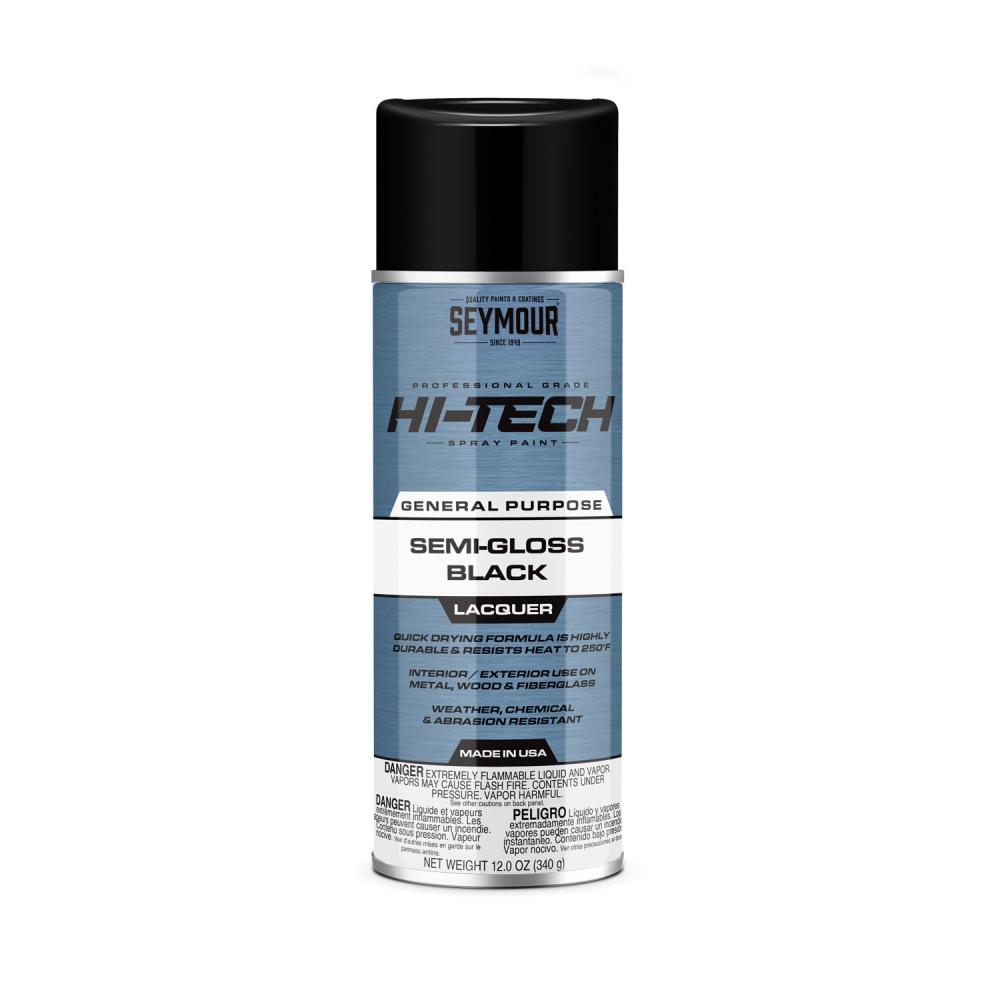 Hi-Tech Lacquer, Semi-Gloss Black (12 oz)