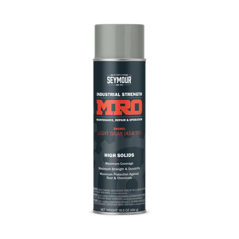 620-1418 Seymour Industrial MRO High Solid Enamel Spray Paint, ANSI 70 Light Gray (16 oz.)