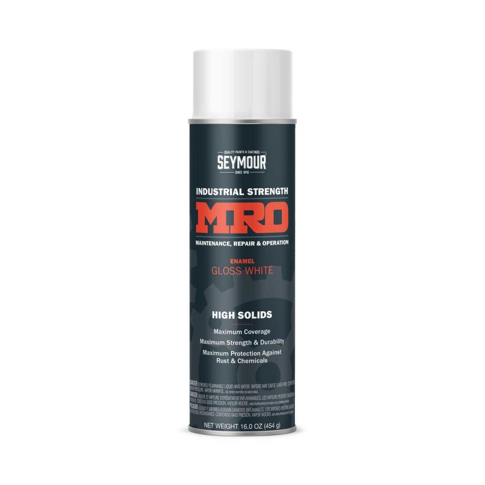 Industrial MRO High Solid Enamel Spray Paint, Gloss White (16 oz.)