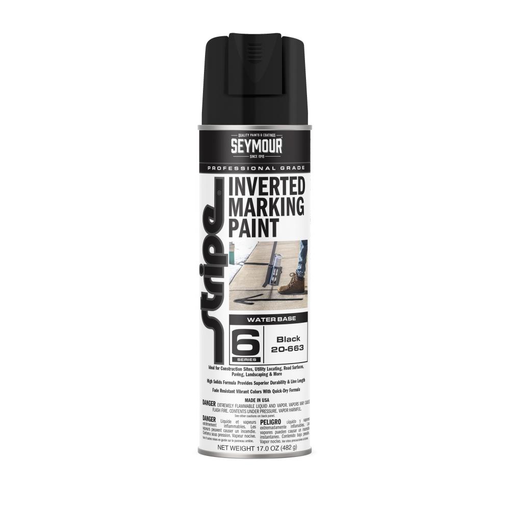 20-663 Seymour 20 oz. Water Based Marking Paint, Black (17 oz.)