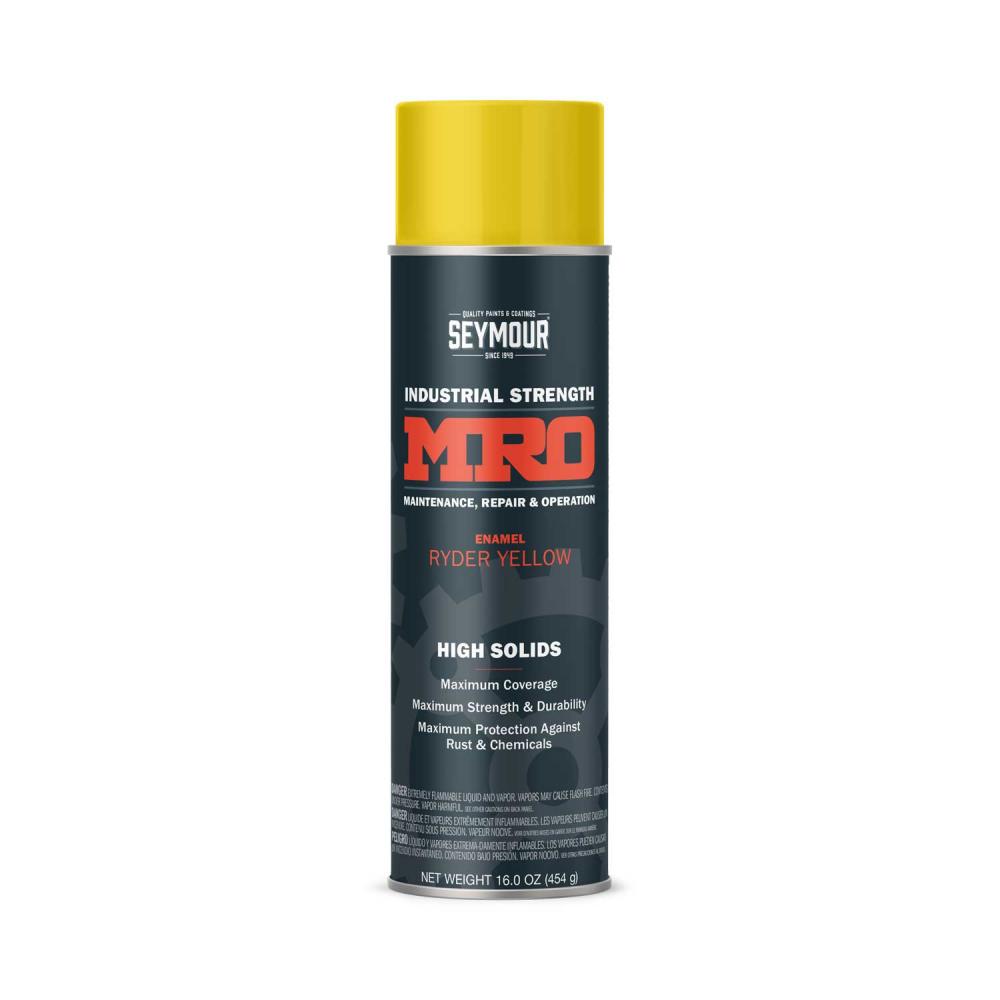 620-1446 Seymour Industrial MRO High Solid Enamel Spray Paint, Ryder Yellow (16 oz.)