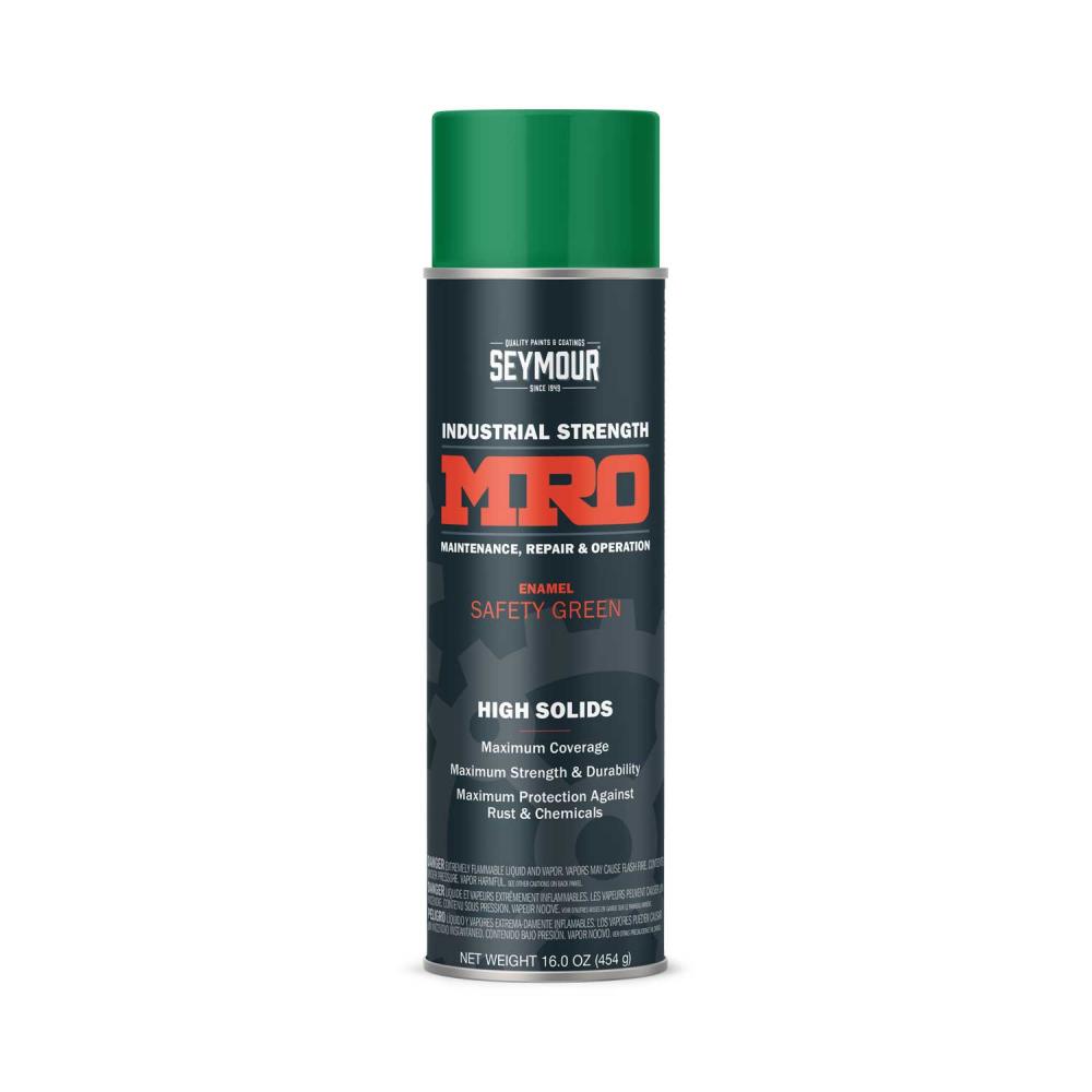620-1452 Seymour Industrial MRO High Solid Enamel Spray Paint, Safety Green (16 oz.)