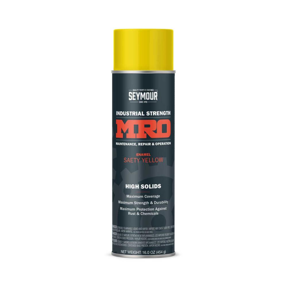 620-1419 Seymour Industrial MRO High Solid Enamel Spray Paint, Safety Yellow (16 oz.)