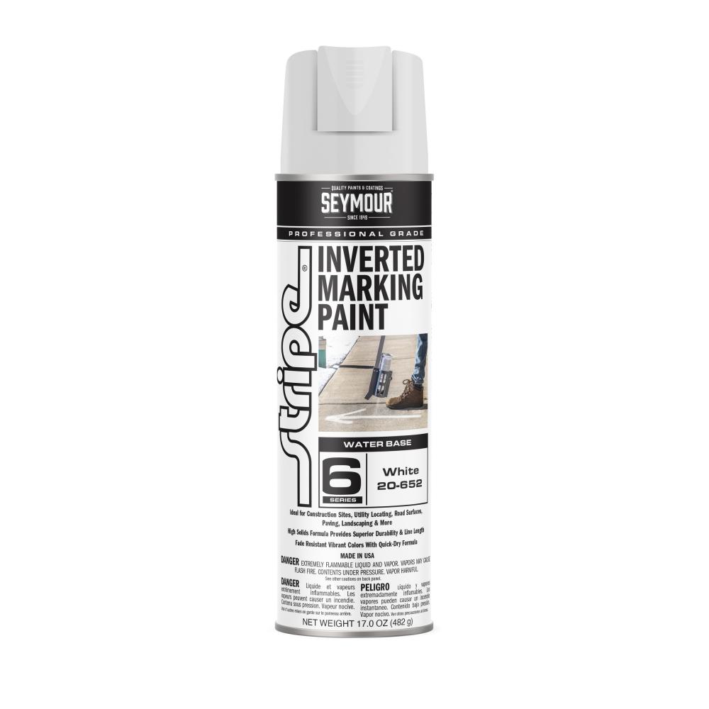 20-652 Seymour 20 oz. Water Based Marking Paint, White (17 oz.)