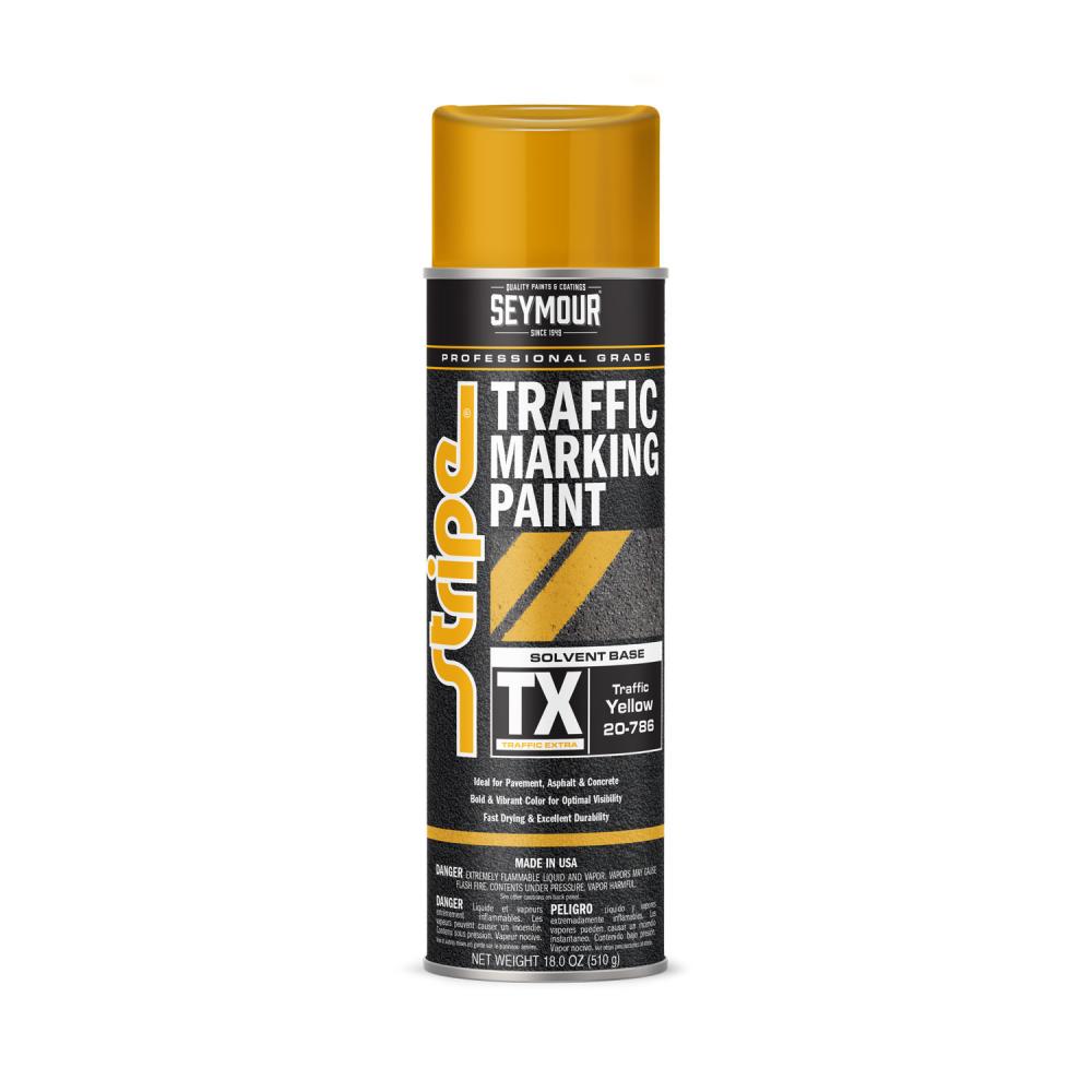 20-786 Seymour Stripe Extra Traffic Marker, Yellow (18 oz.)