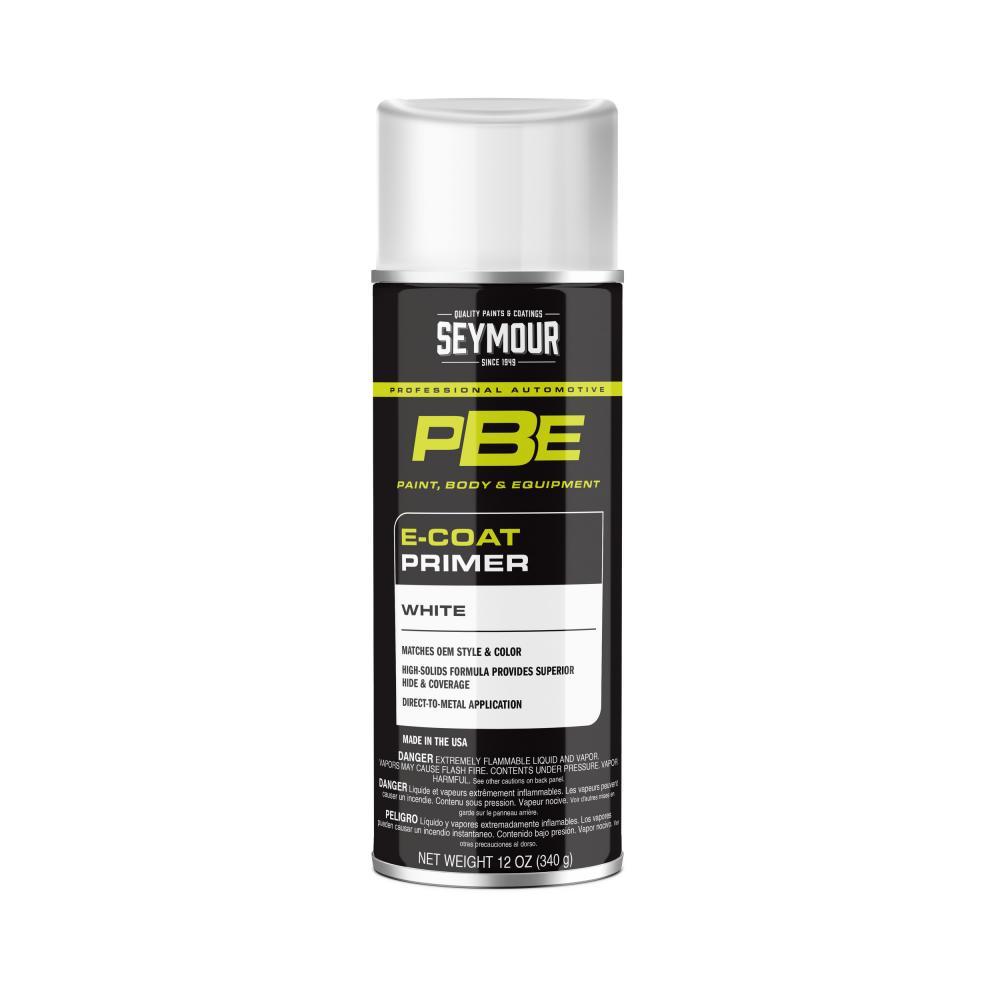 PBE E-Coats Primer Spray Paint, White (12 oz.)