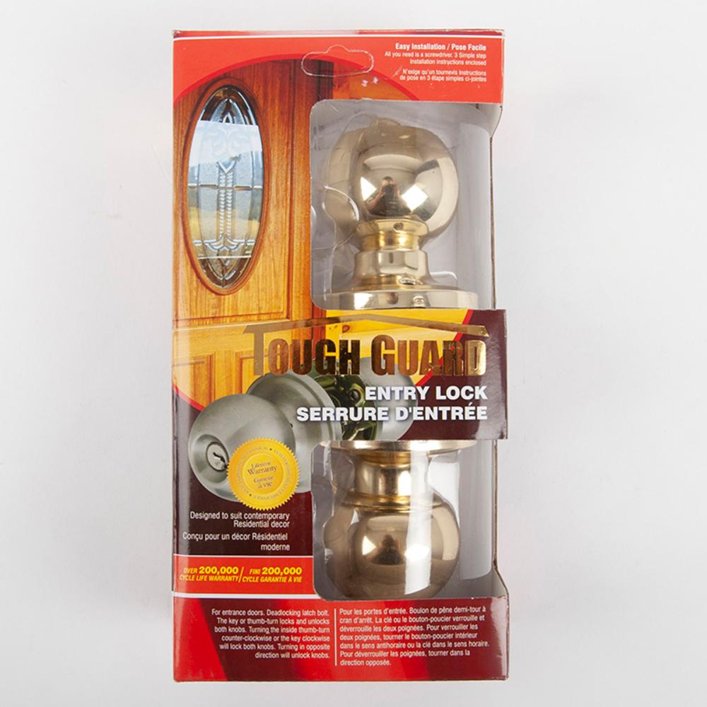 Door Lock Knob Polished Brass