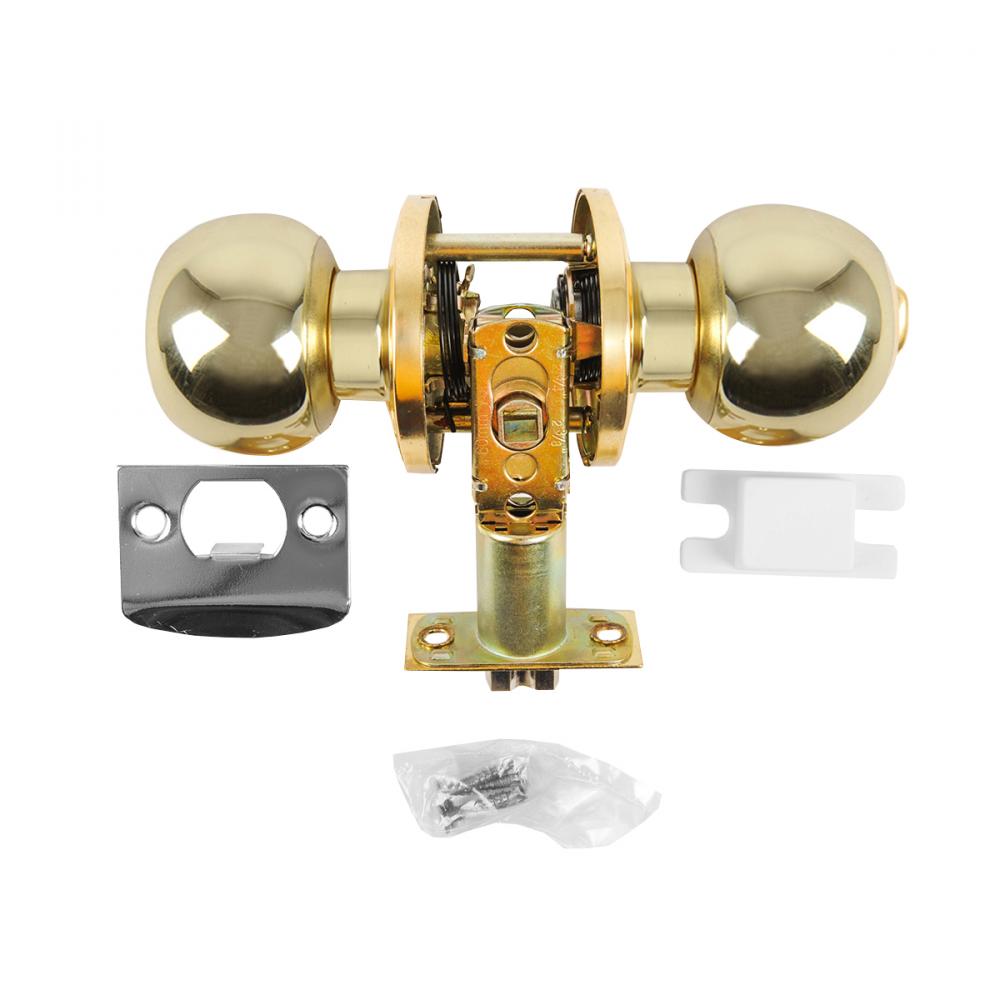 Door Lock Knob Passage Polished Brass