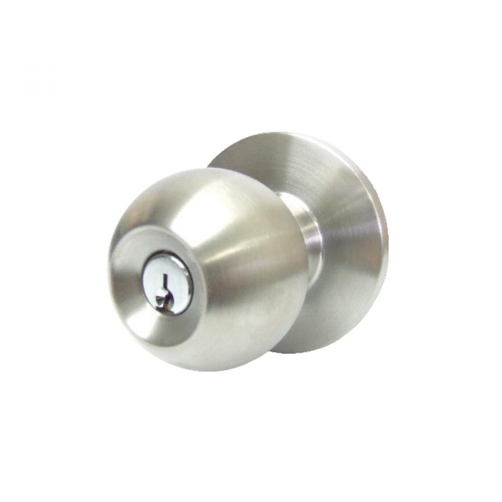 Door Lock Knob Storeroom Satin Chrome (Commercial)