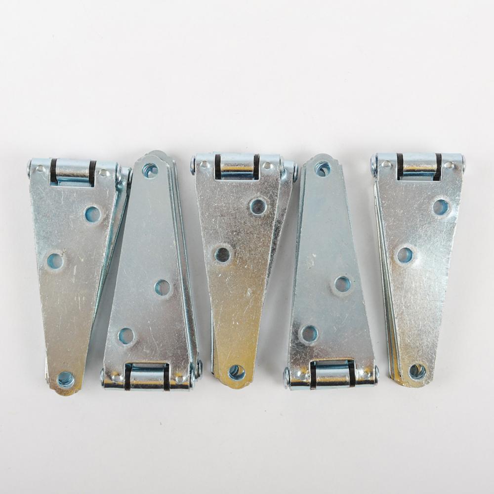 10PC Heavy Duty Door Hinge Straps 4in Zinc
