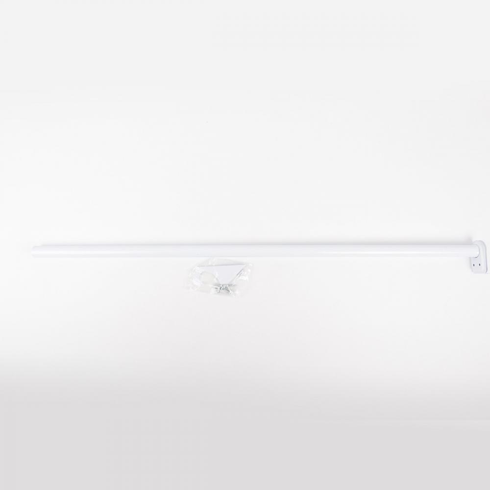 Closet Rod Adjustable 36in To 72in White