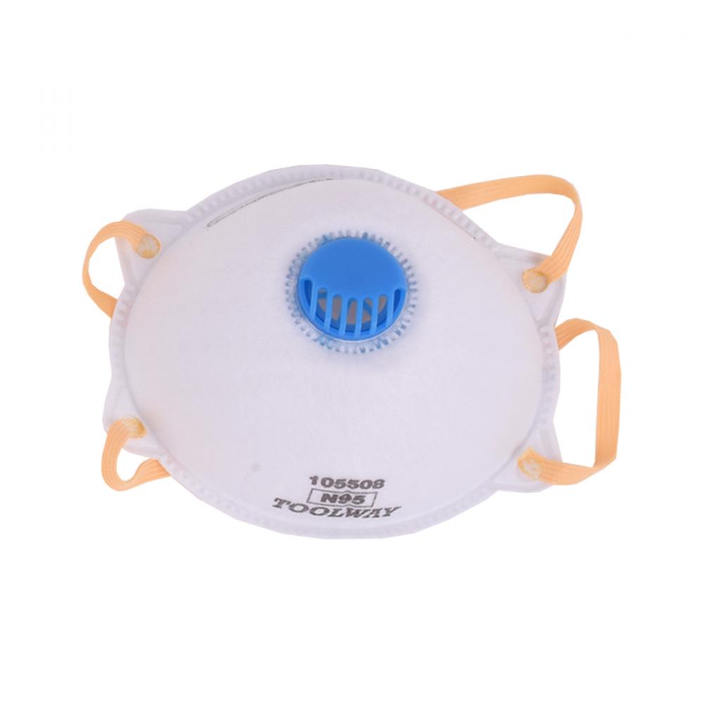 2 PC Dust Mask w/Valve 3Ply