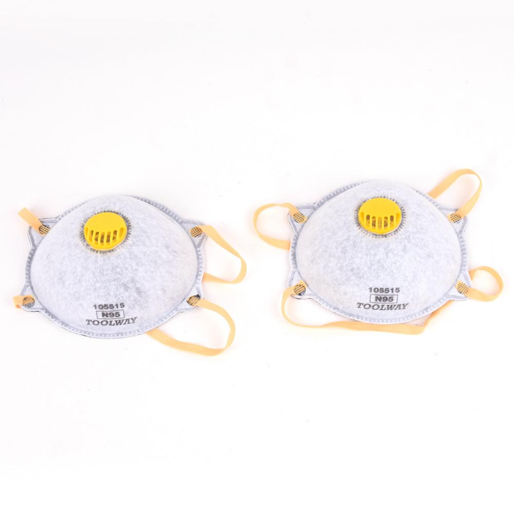 2 PC Dust Mask Carbon w/Valve