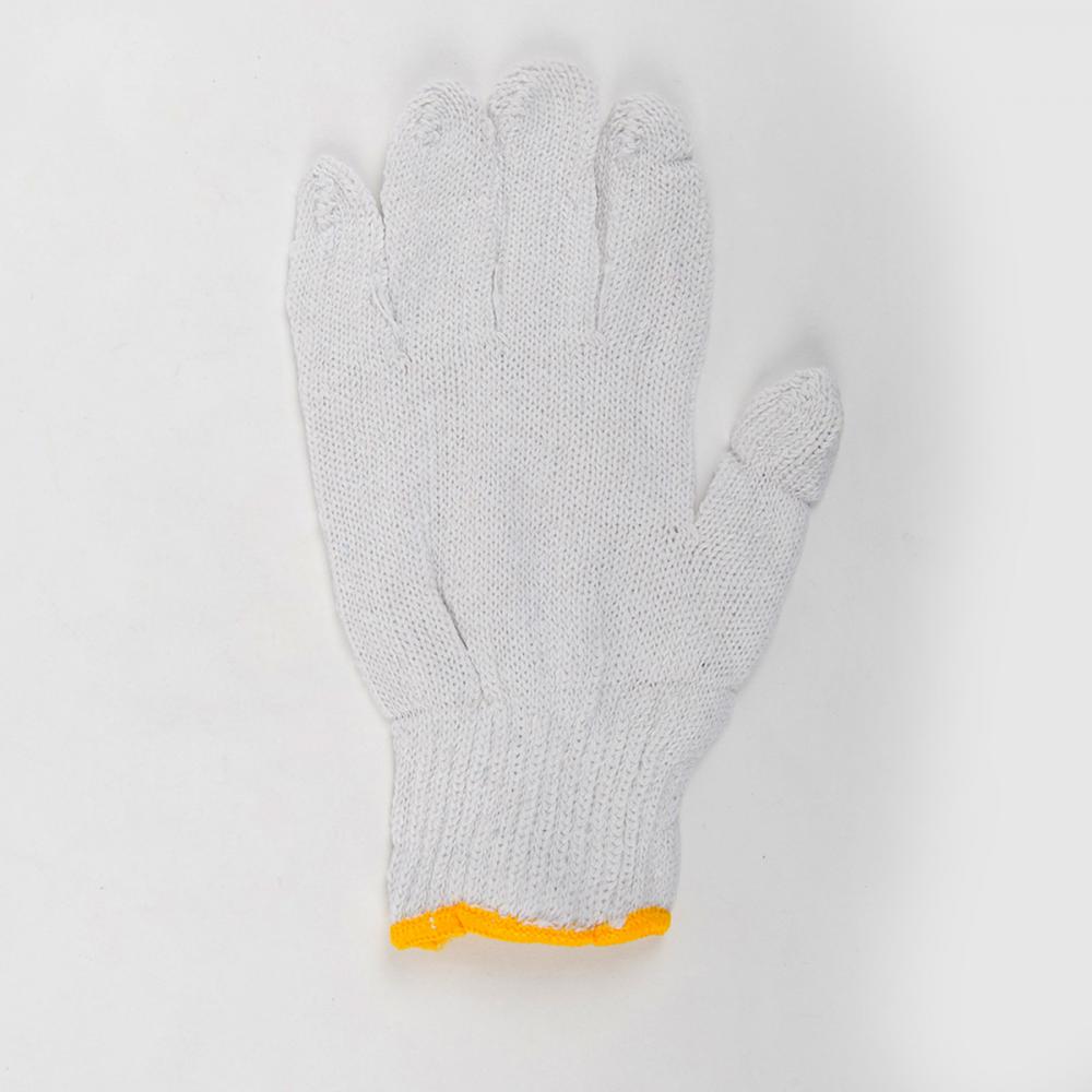 1dz. Knitted Poly/Cotton Gloves White (M)