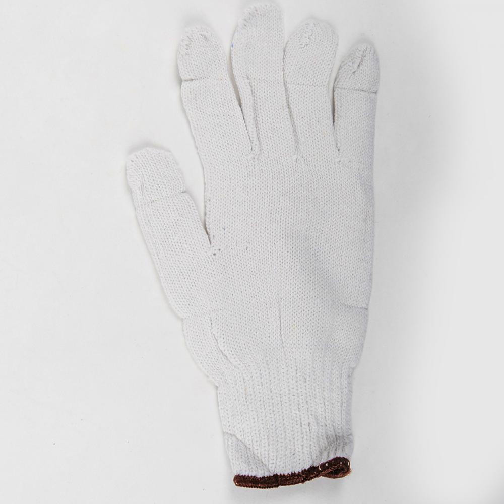 1dz. Knitted Poly/Cotton Gloves White (XL)