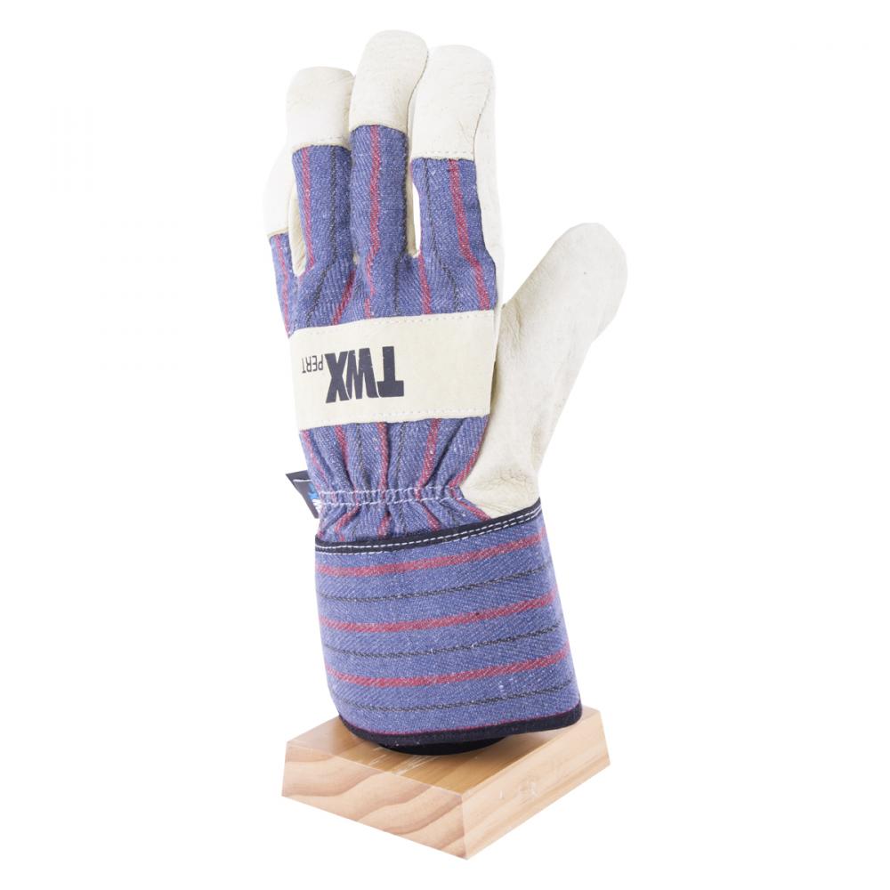 1dz. Cowhide Leather Thinsulated Gloves Rubberized Cuff (OSFA)