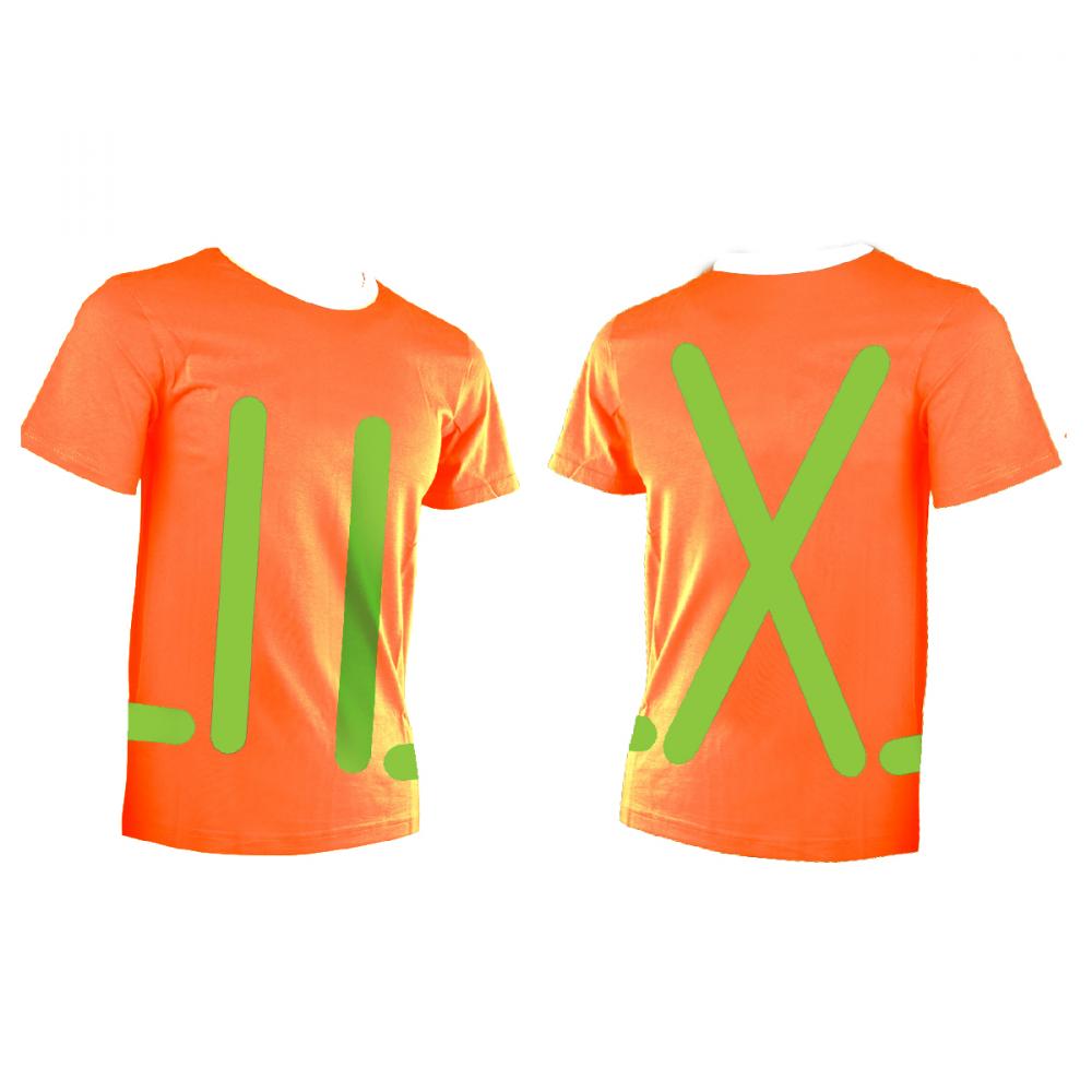 T-Shirt Traffic Safety with Stripes (L)