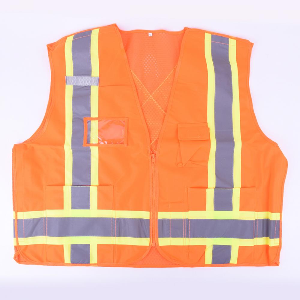 Safety Vest 5-point Tear-Away Hi-Vis Orange (OSFA)