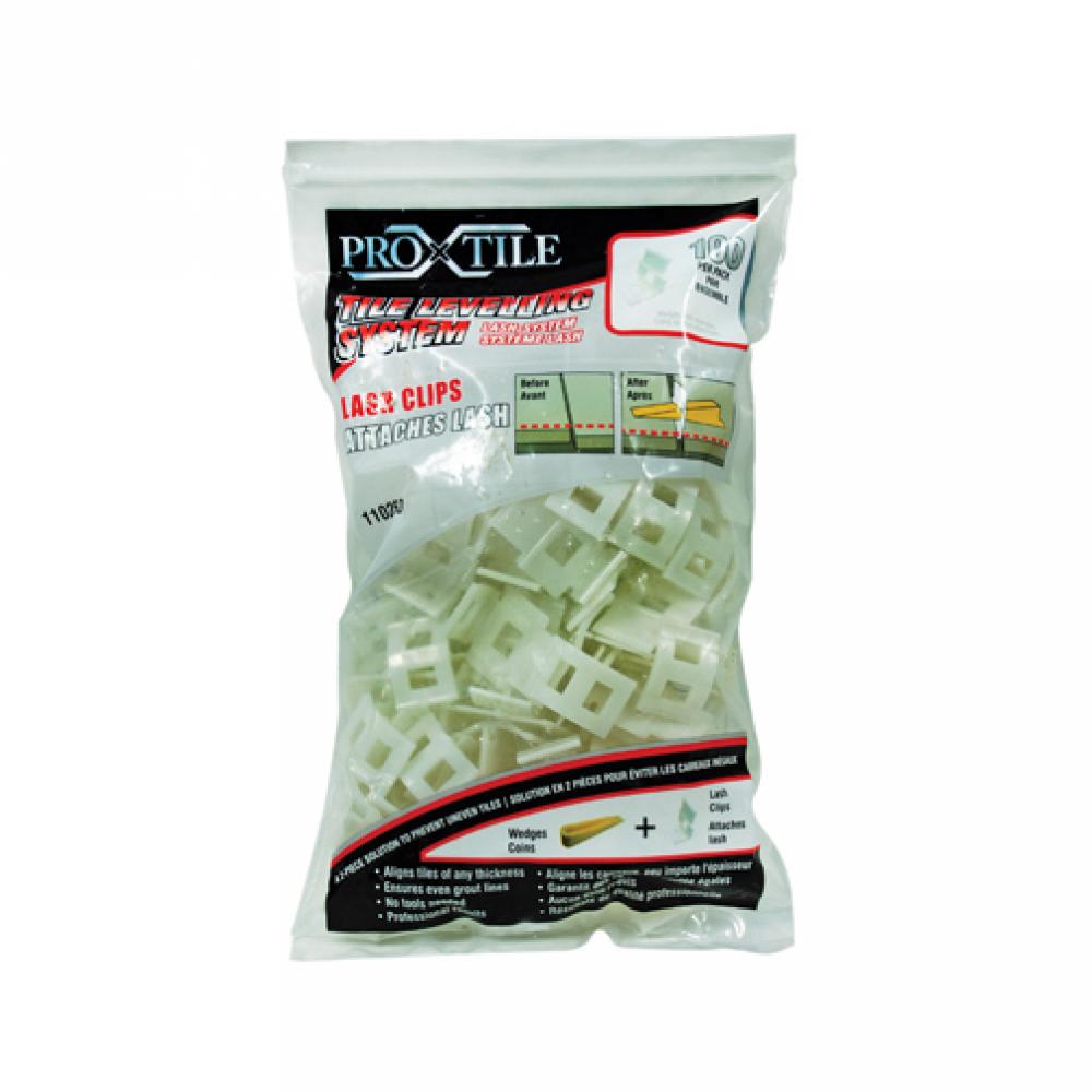 Lash Tile Levelling System Clips Curved Base 100PC