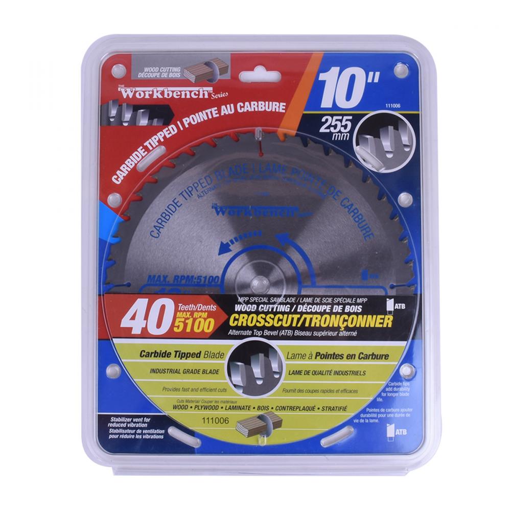 Saw Blade ATB Cross Cut 10in (255mm) 40T 5100RPM