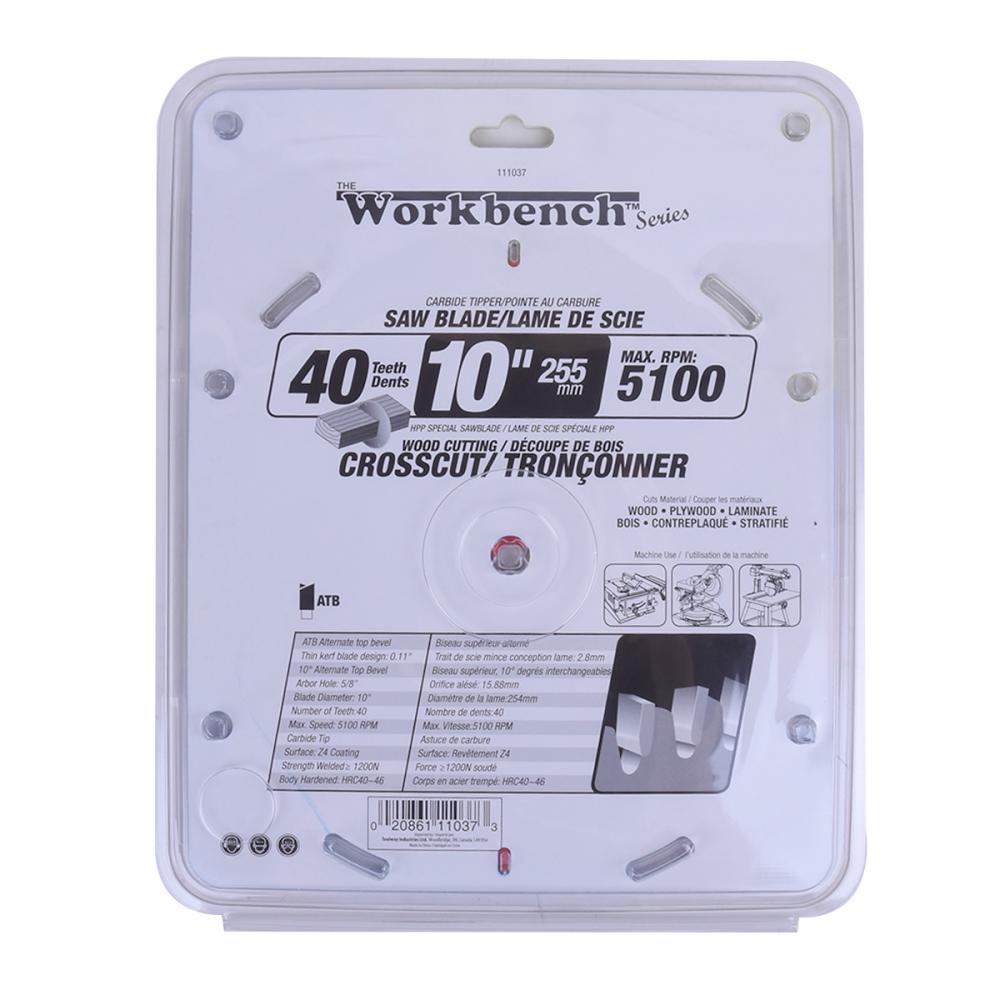 Saw Blade ATB Cross Cut 10in (255mm) 40T 5100RPM